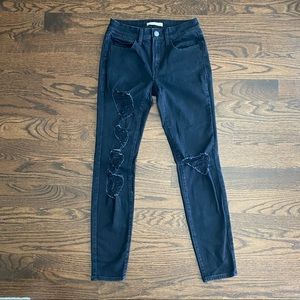 Womens skinny black jeans